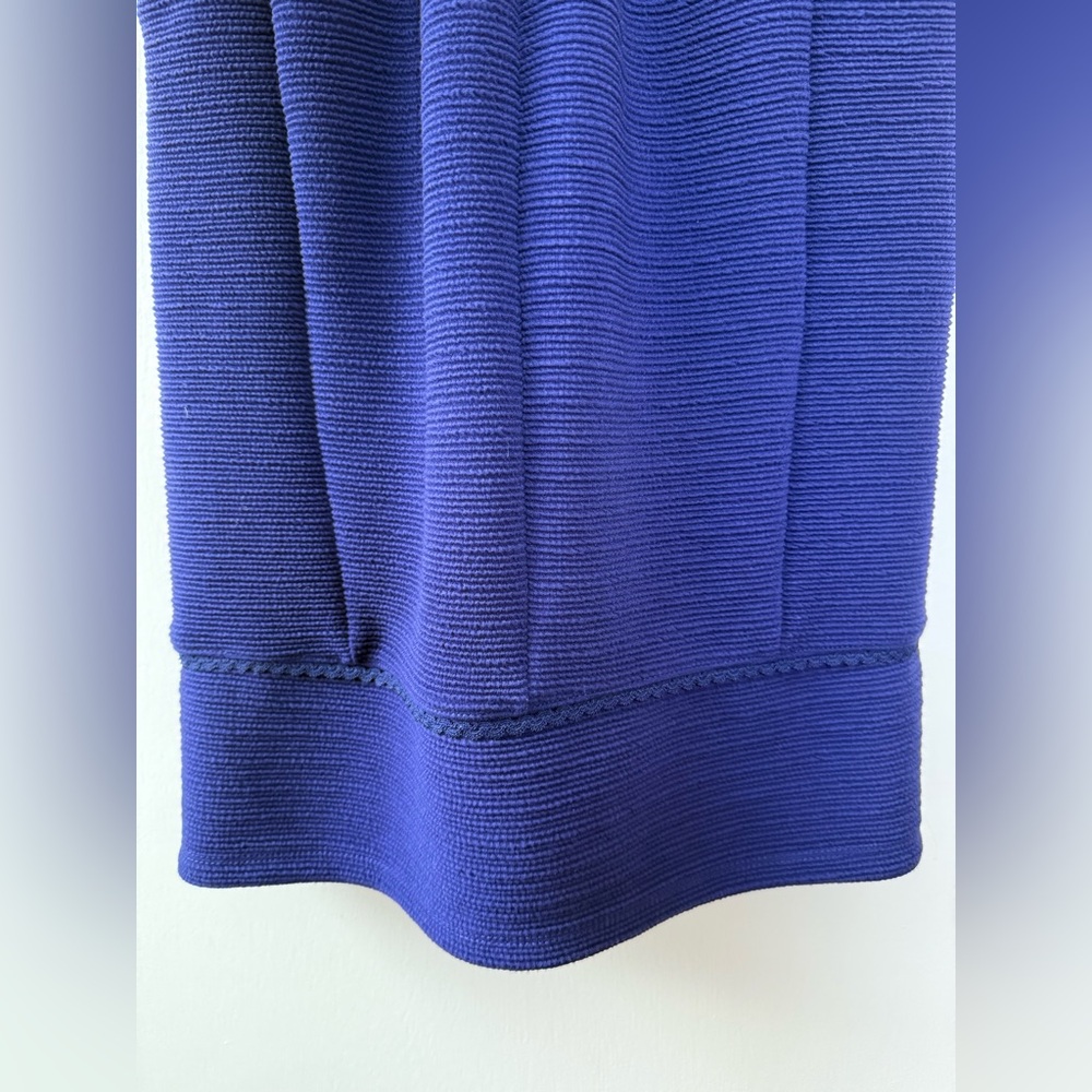 🆕 Maeve Anthropologie Ottoman Ribbed Ruffle Trim Sheath Dress Vintage Boho Chic - Picture 5 of 11
